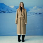 BELTED WOOL BLEND COAT SAND