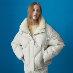 QUILTED PADDED JACKET BONE