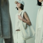 LEATHER SHOPPER BAG CREAM