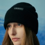 WOOL BASIC LABELED BEANIE