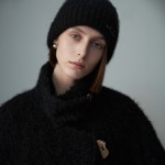 SOFT ANGORA KNIT BEANIE BLACK