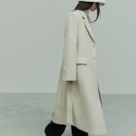 ANGORA WOOL BLEND COAT IVORY