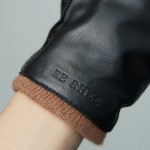 LINED LEATHER MITTENS