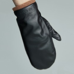 LINED LEATHER MITTENS