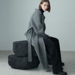 HANDMADE WOOL BLEND COAT GRAY