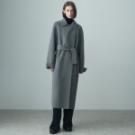 HANDMADE WOOL BLEND COAT GRAY