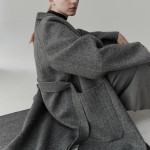 HERRINGBONE HANDMADE WOOL COAT