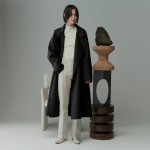 CASHMERE BLEND HANDMADE COAT BK