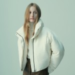 PLEATED PUFFER PADDED JACKET IVORY