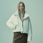 PLEATED PUFFER PADDED JACKET IVORY