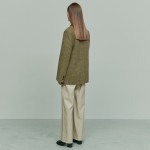 ANGORA SILK HANDMADE JACKET OLIVE