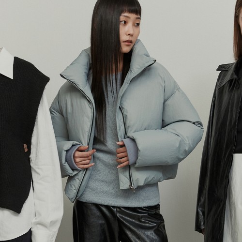 FUNNEL NECK PUFFER DOWN JACKET CLOUD